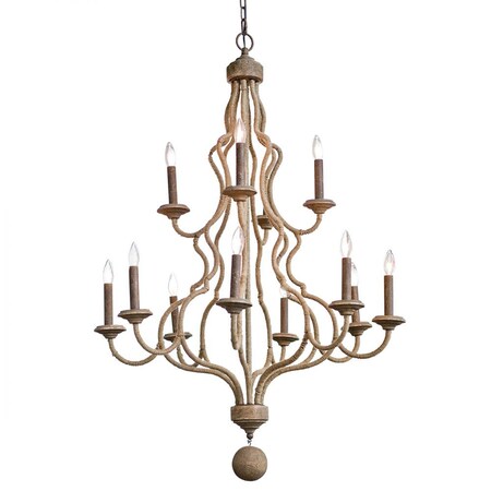Regina Andrew Coastal Living Jute Chandelier 16-1024